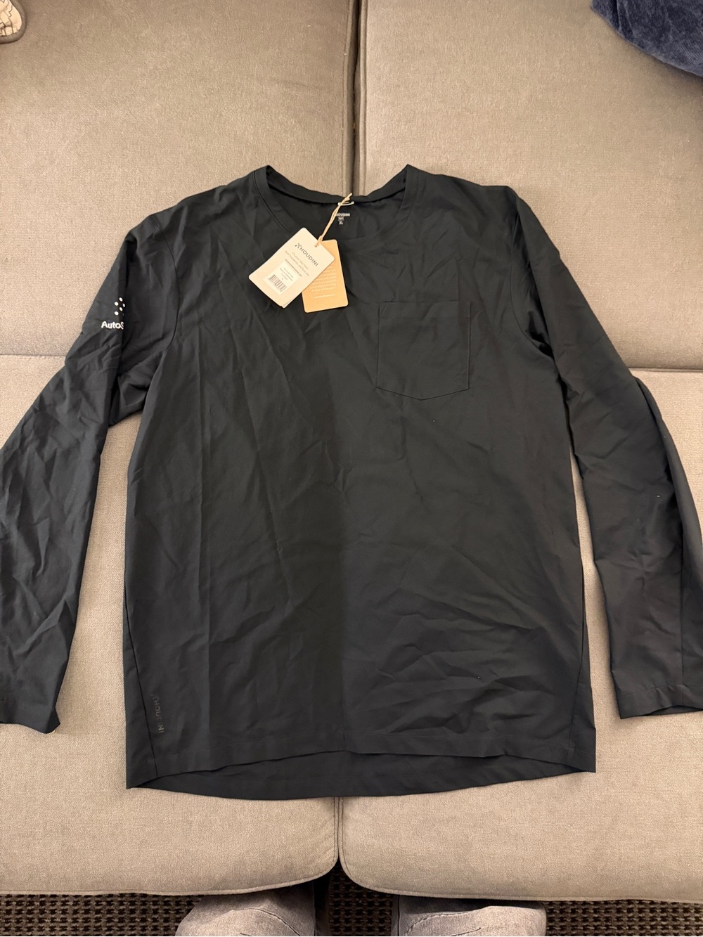 Houdini Sportswear Men’s Cover Crew XL True Black NWT Lightweight Performance Sh